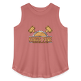 Women's Curvy Relaxed Tank Top - mauve