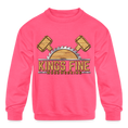 Kids' Crewneck Sweatshirt - neon pink