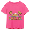 Kid's 50/50 Neon T-Shirt - neon pink