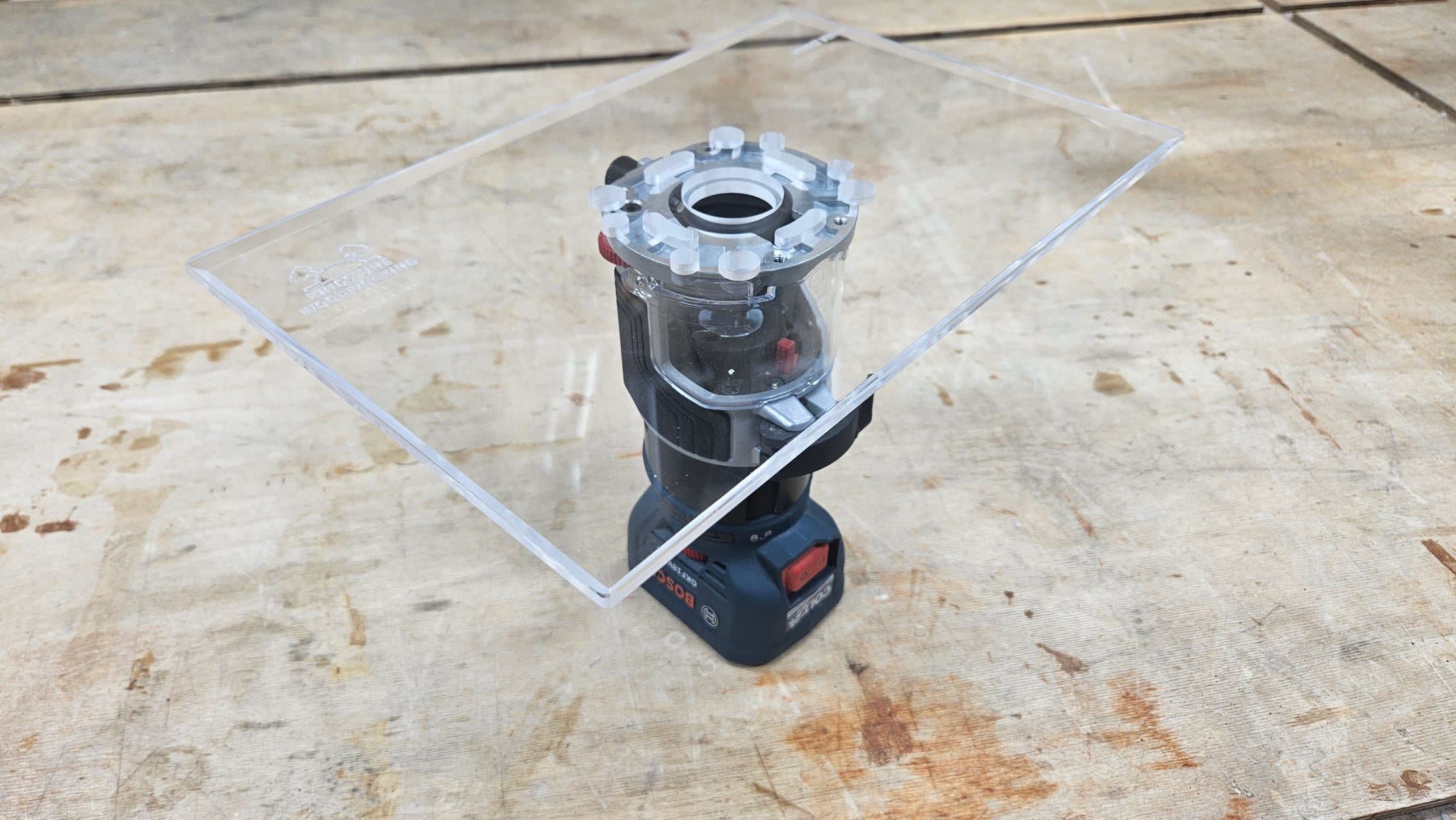 Rectangle Shaped Trim Router Plate, No tabs - Choose your router!