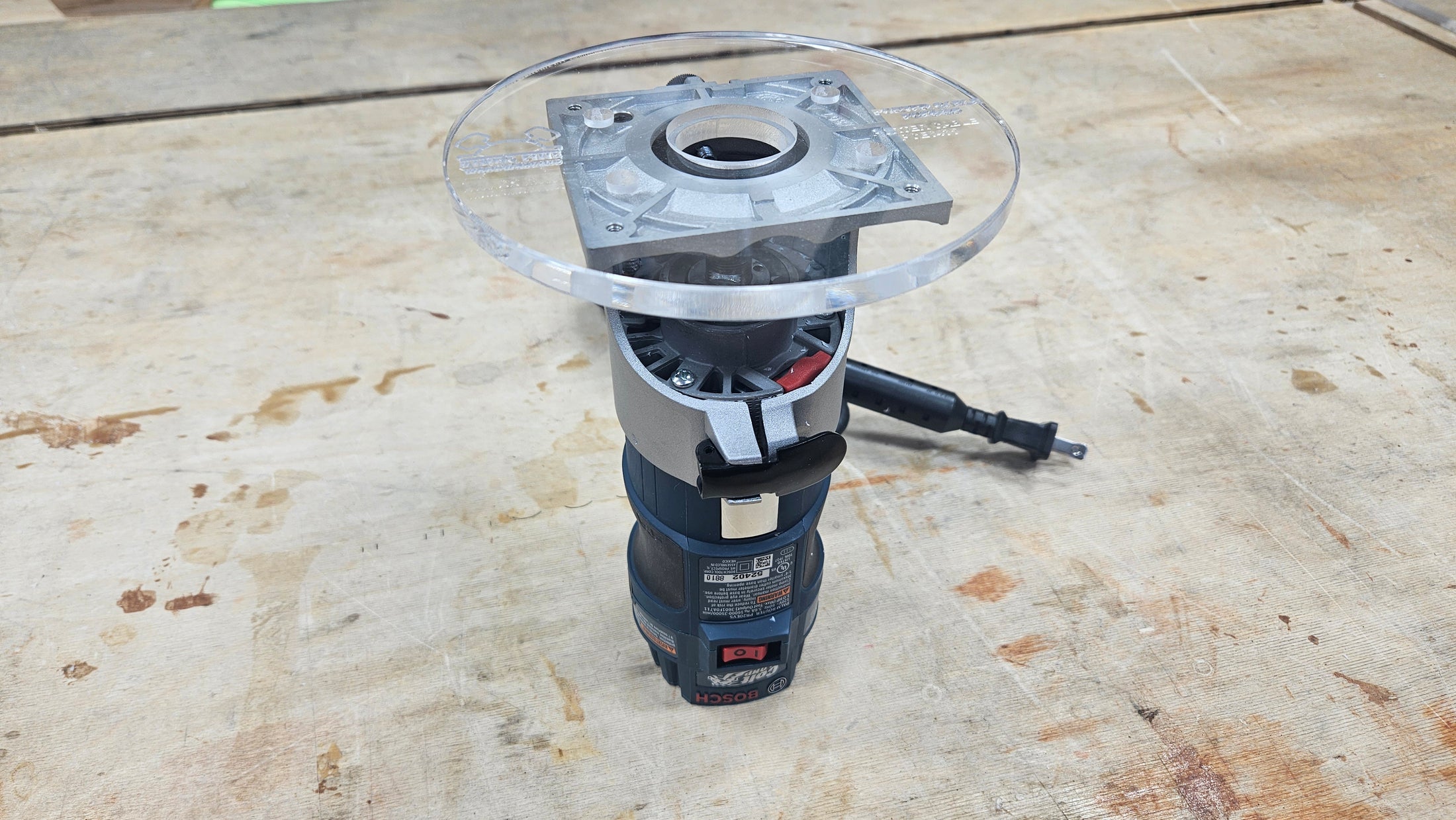 6" Round Shaped Trim Router Plate - Choose your router!