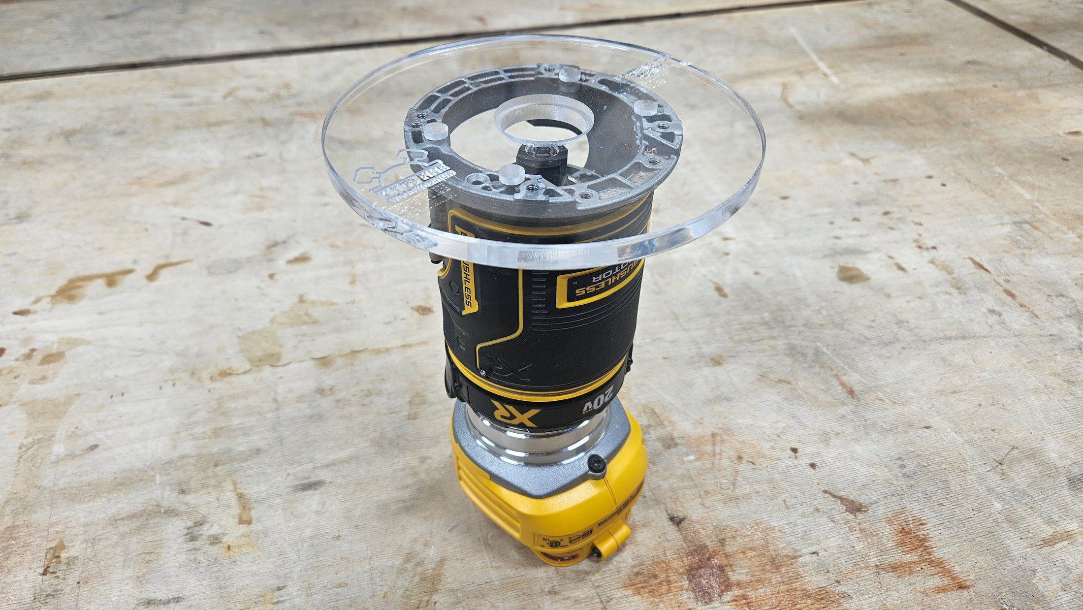 6" Round Shaped Trim Router Plate - Choose your router!