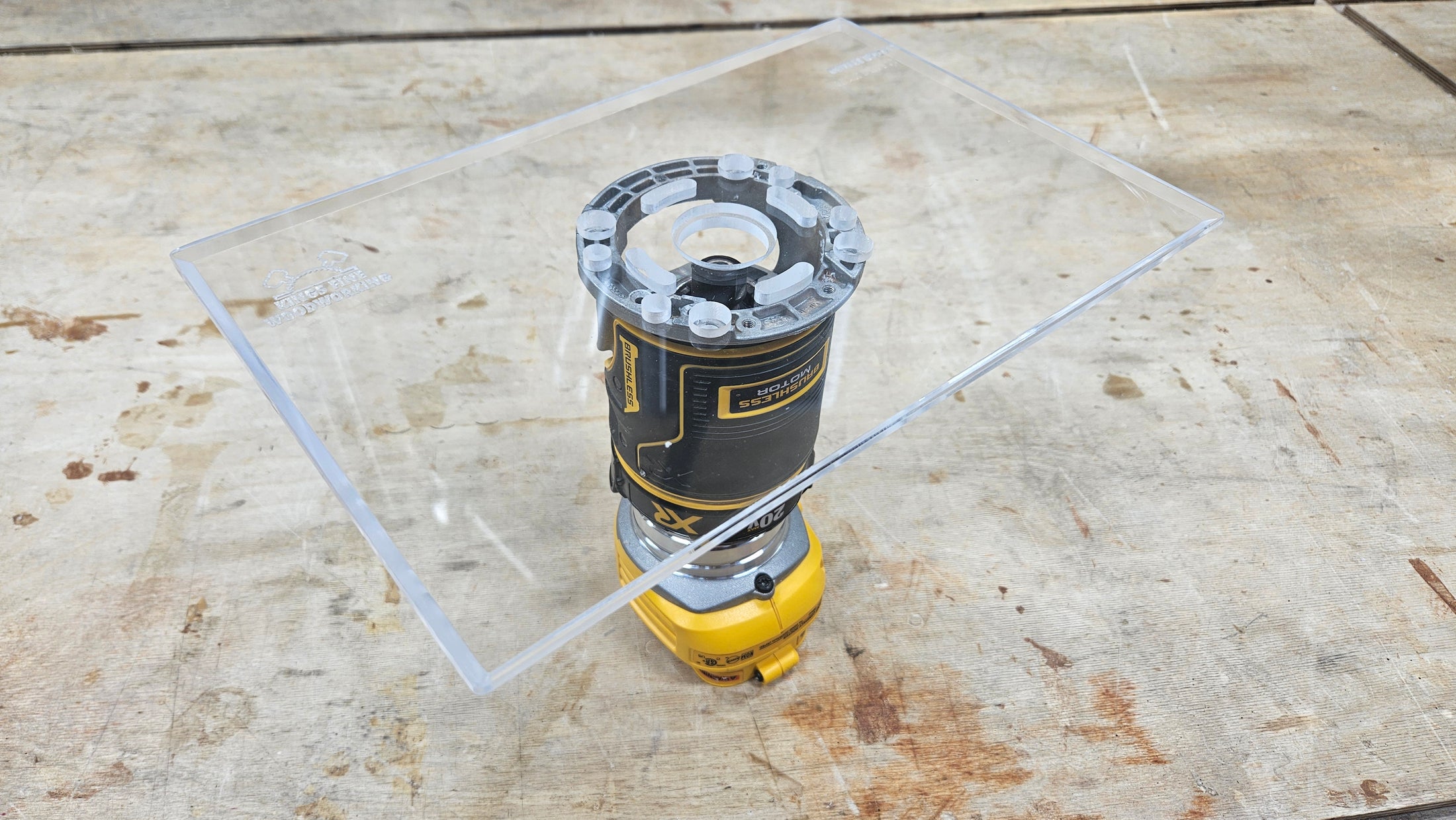 Rectangle Shaped Trim Router Plate, No tabs - Choose your router!