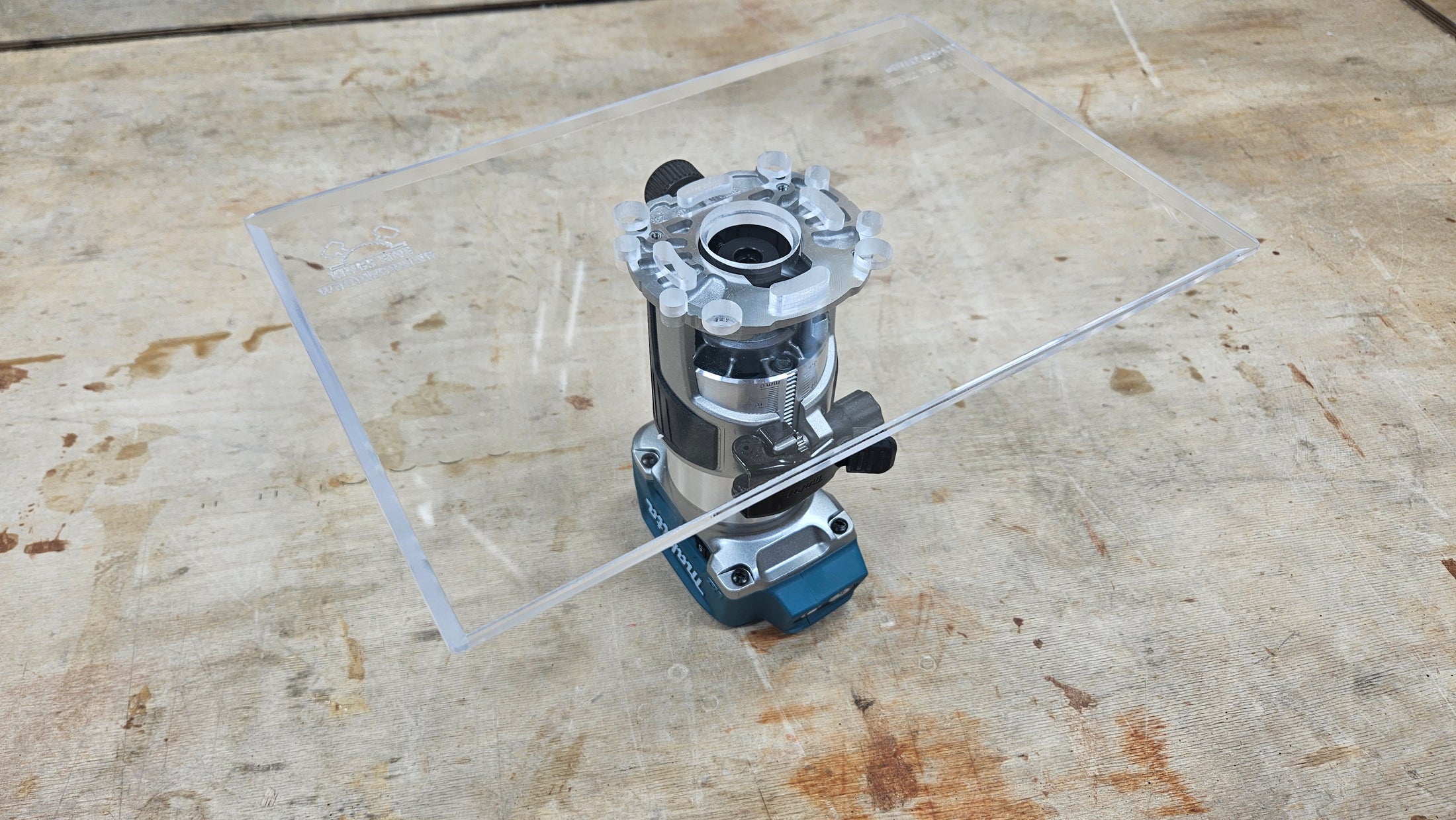 Rectangle Shaped Trim Router Plate, No tabs - Choose your router!