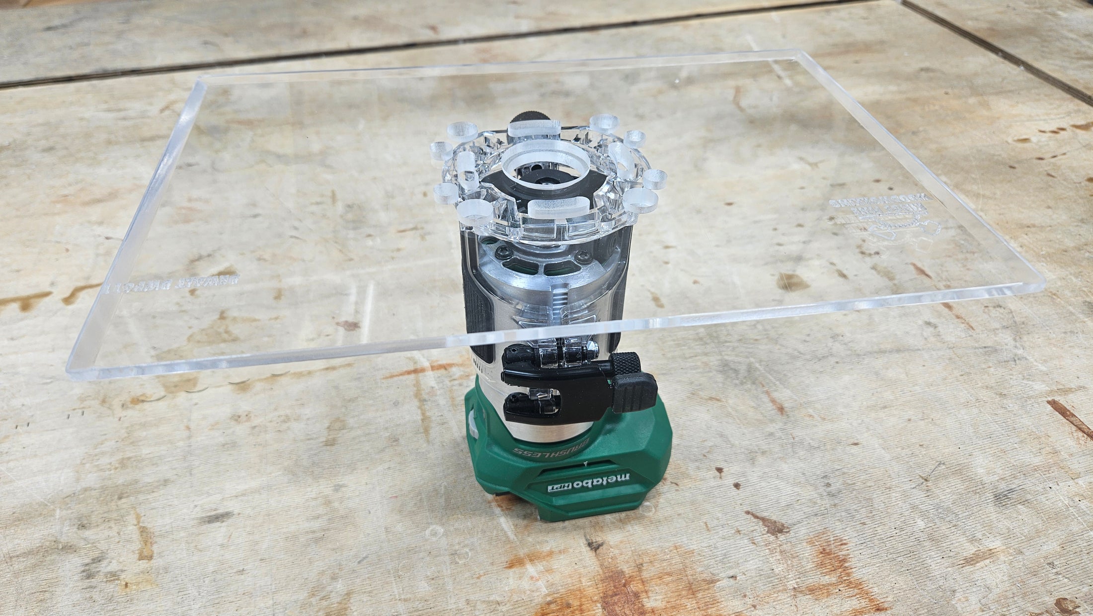 Rectangle Shaped Trim Router Plate, No tabs - Choose your router!