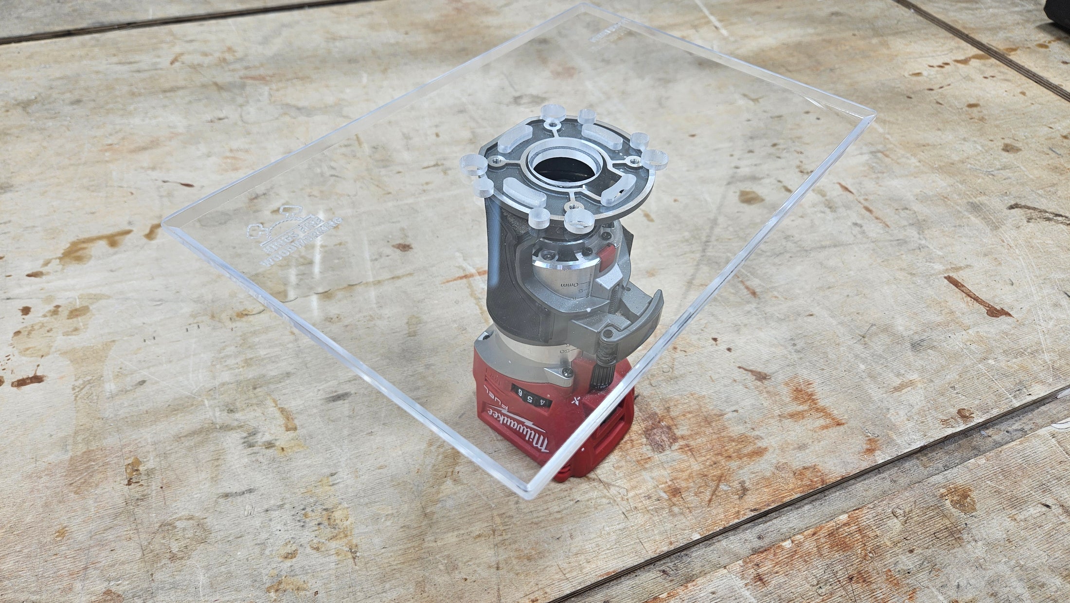 Rectangle Shaped Trim Router Plate, No tabs - Choose your router!