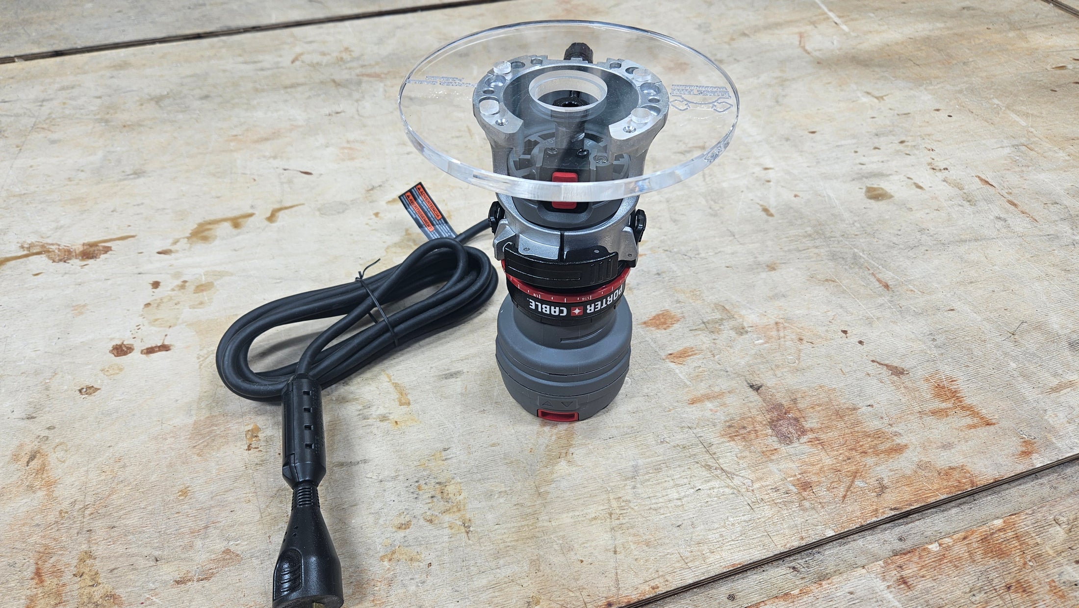 6" Round Shaped Trim Router Plate - Choose your router!