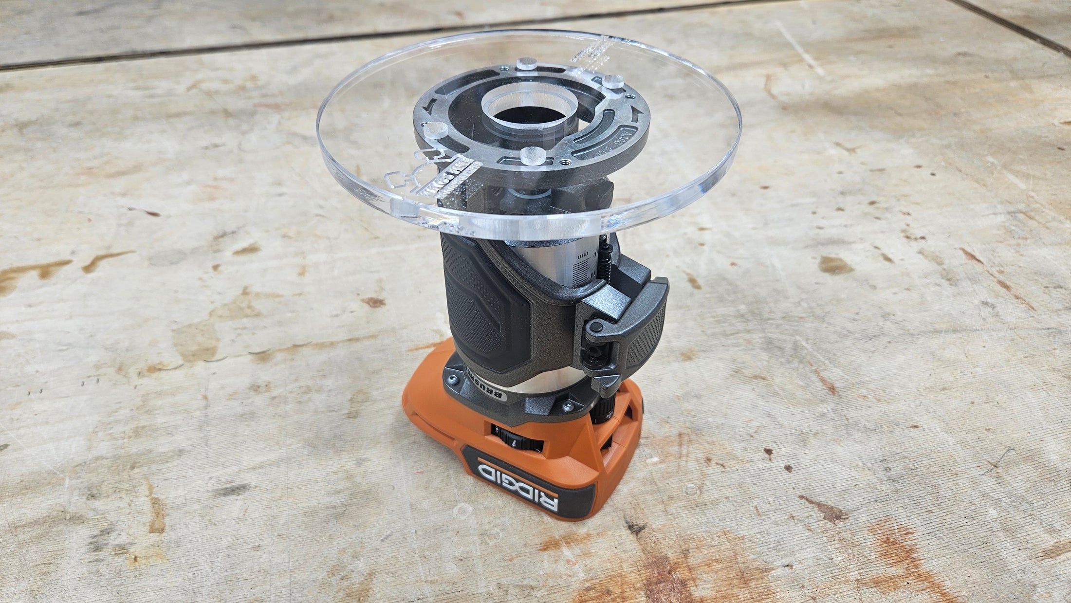 6" Round Shaped Trim Router Plate - Choose your router!