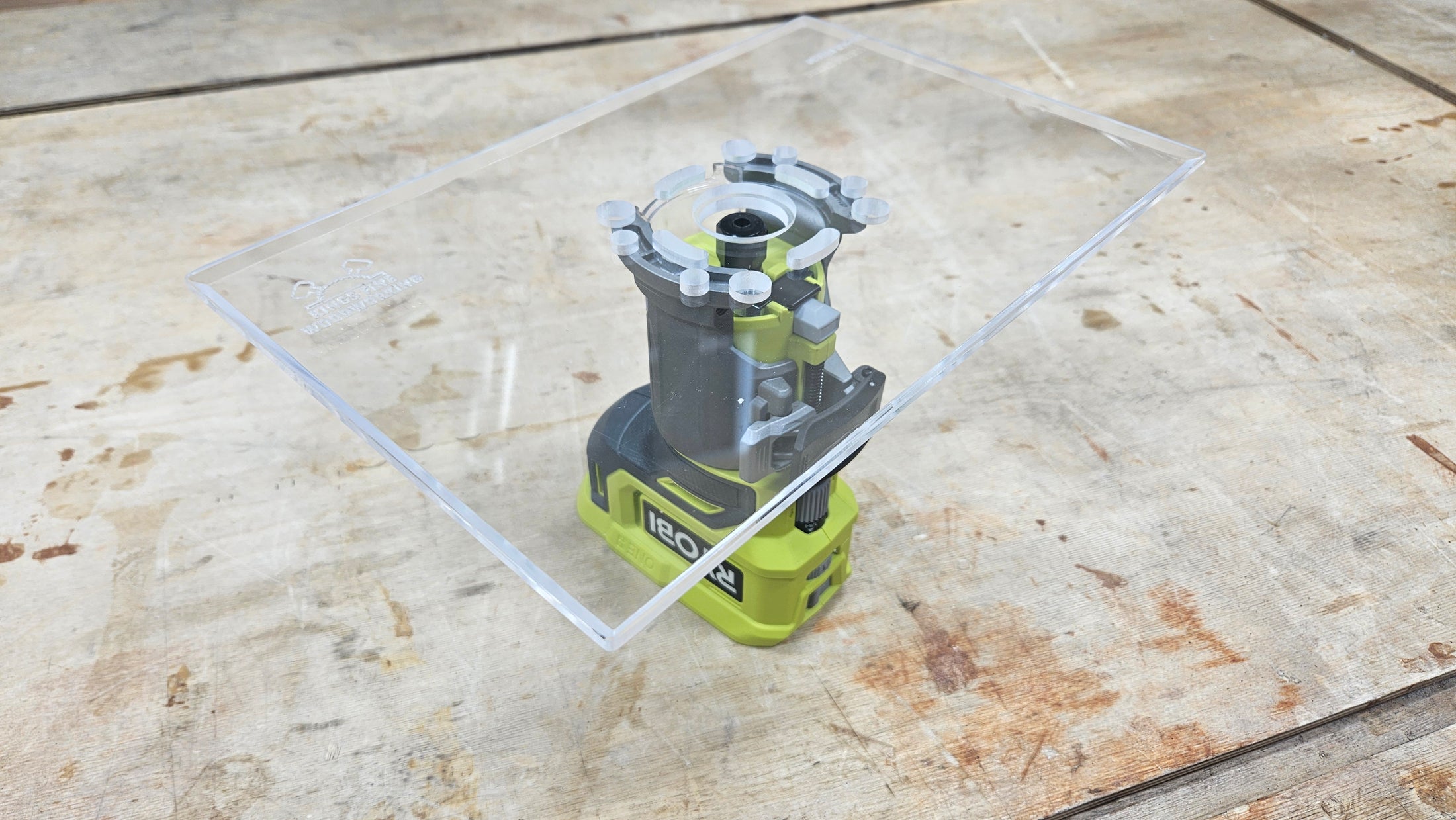 Rectangle Shaped Trim Router Plate, No tabs - Choose your router!