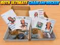 ULTIMATE COMBO ~ 2-COMPLETE BUILD KITS! Ultimate Adirondack ROCKER Kit and CHAIR Kit with Cardstock Templates