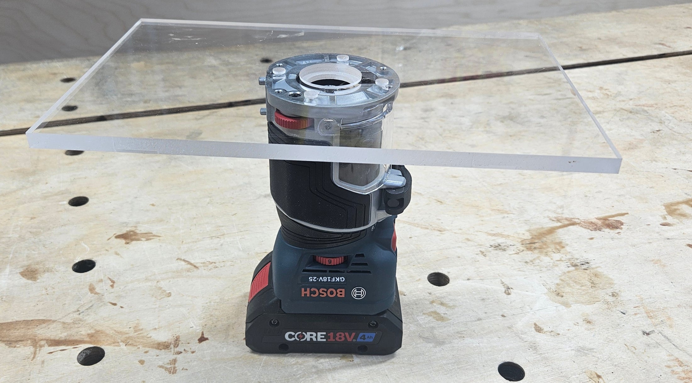 Rectangle Shaped Trim Router Plate, No tabs - Choose your router!