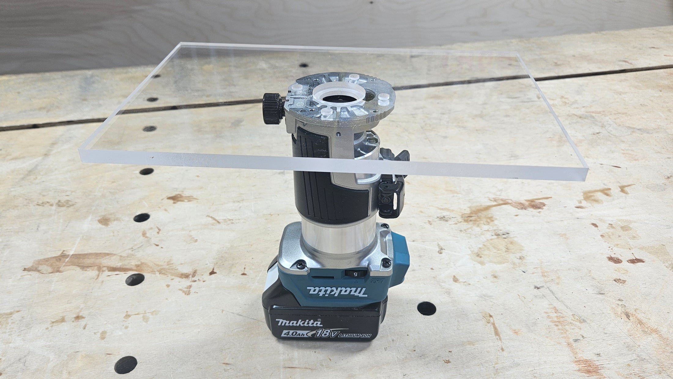 Rectangle Shaped Trim Router Plate, No tabs - Choose your router!