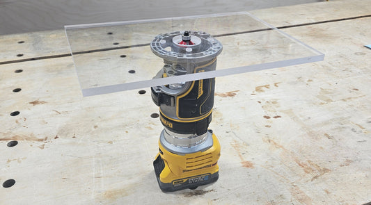 Rectangle Shaped Trim Router Plate, No tabs - Choose your router!