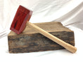 Load image into Gallery viewer, Thor’s Hammer Woodworking Mallet Redheart Head & Tiger Maple Handle
