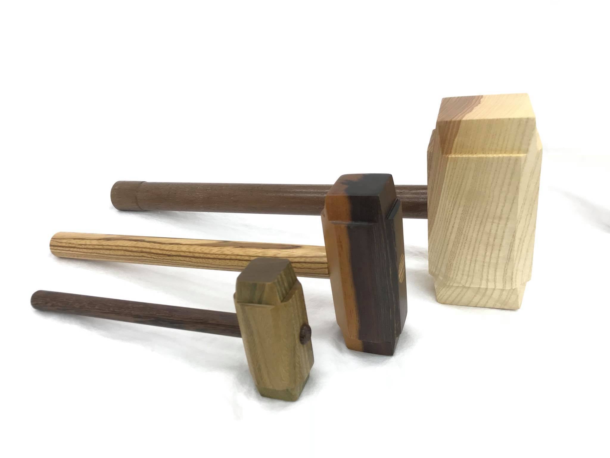 Micro Size woodworking Thor's hammer Mallet Lignum Head Padauk Handle