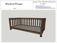 Load image into Gallery viewer, Daybed Frame from Walnut Plans
