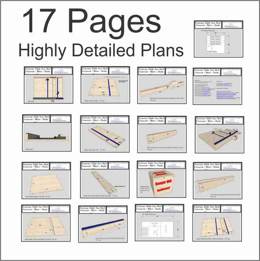Plans for the Extreme Crosscut Miter Dado Table Saw Sled
