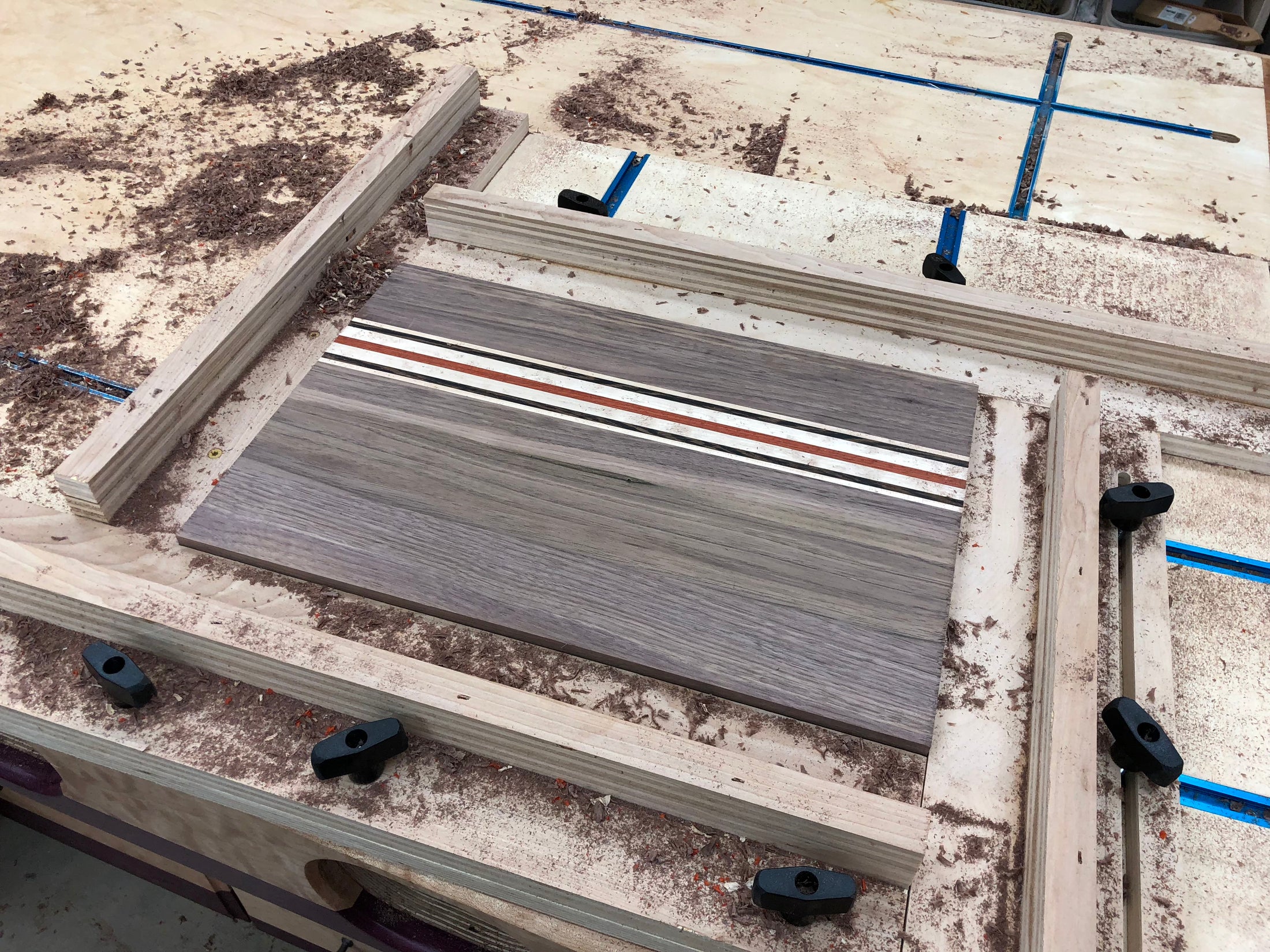 3D Plans for Cutting Board Juice Groove Jig
