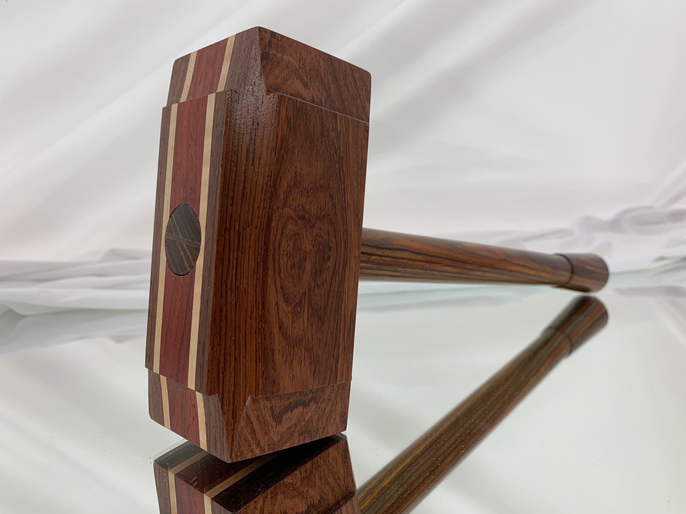 FULL SIZE - Multi-Species Thor's Hammer Woodworking Mallet Mjolnir Exotic Woods
