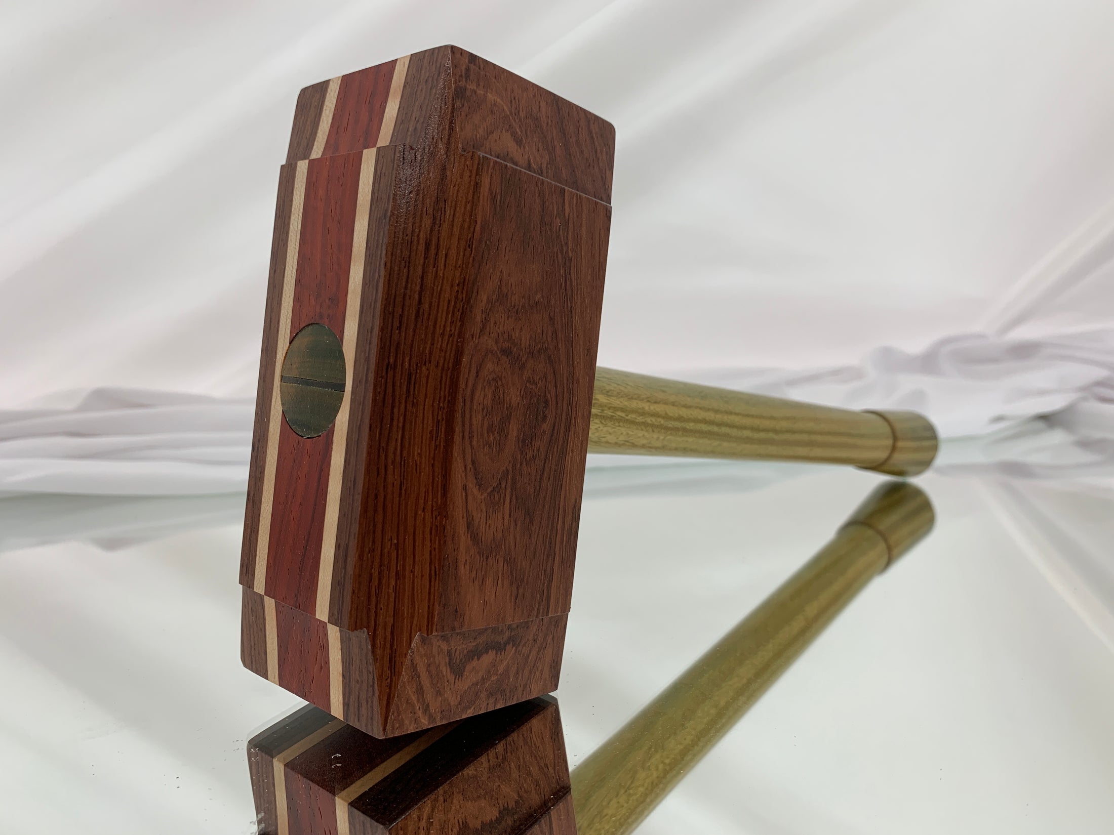 FULL SIZE - Multi-Species Thor's Hammer Woodworking Mallet Mjolnir Exotic Woods