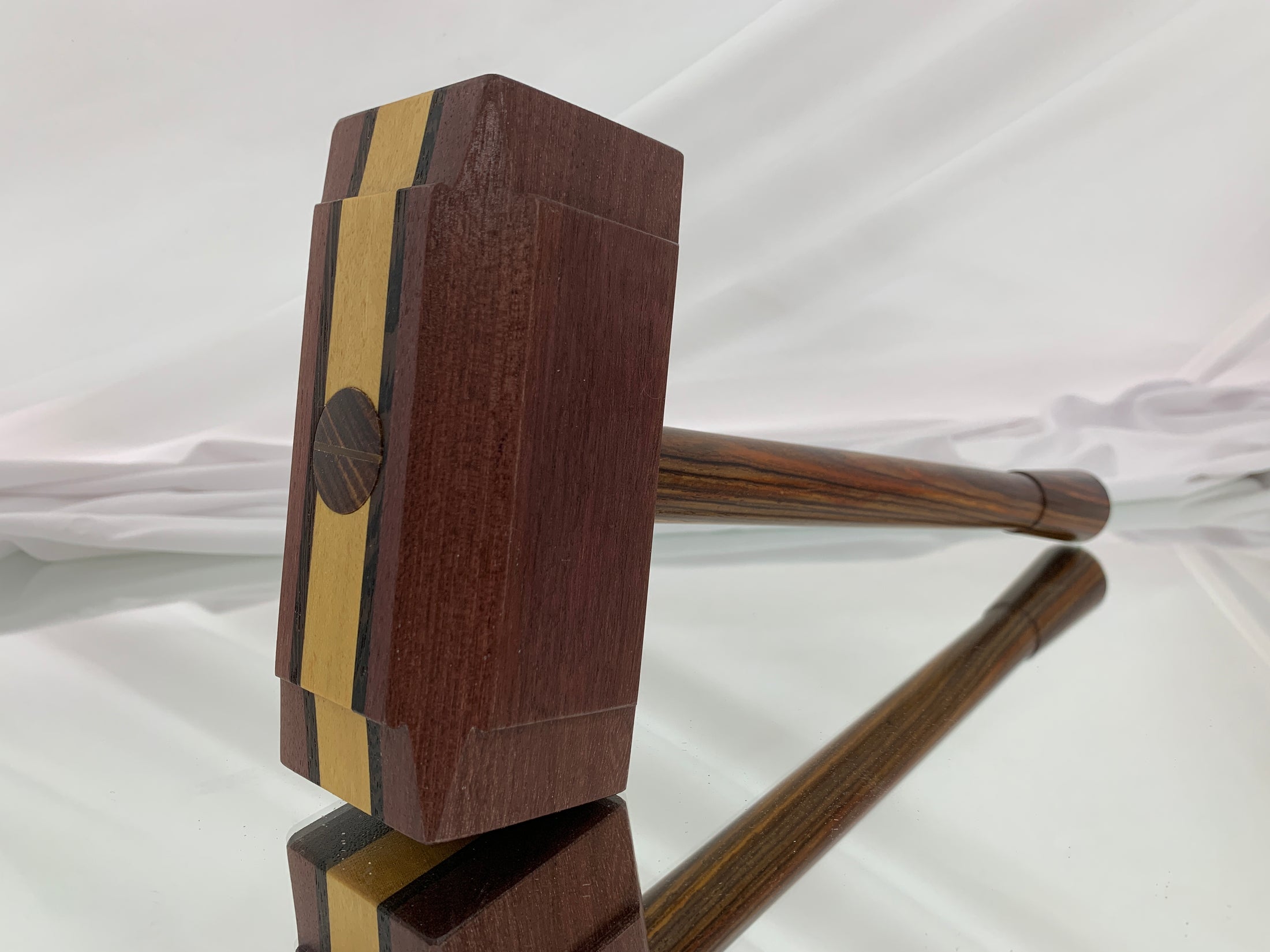 FULL SIZE - Multi-Species Thor's Hammer Woodworking Mallet Mjolnir Exotic Woods