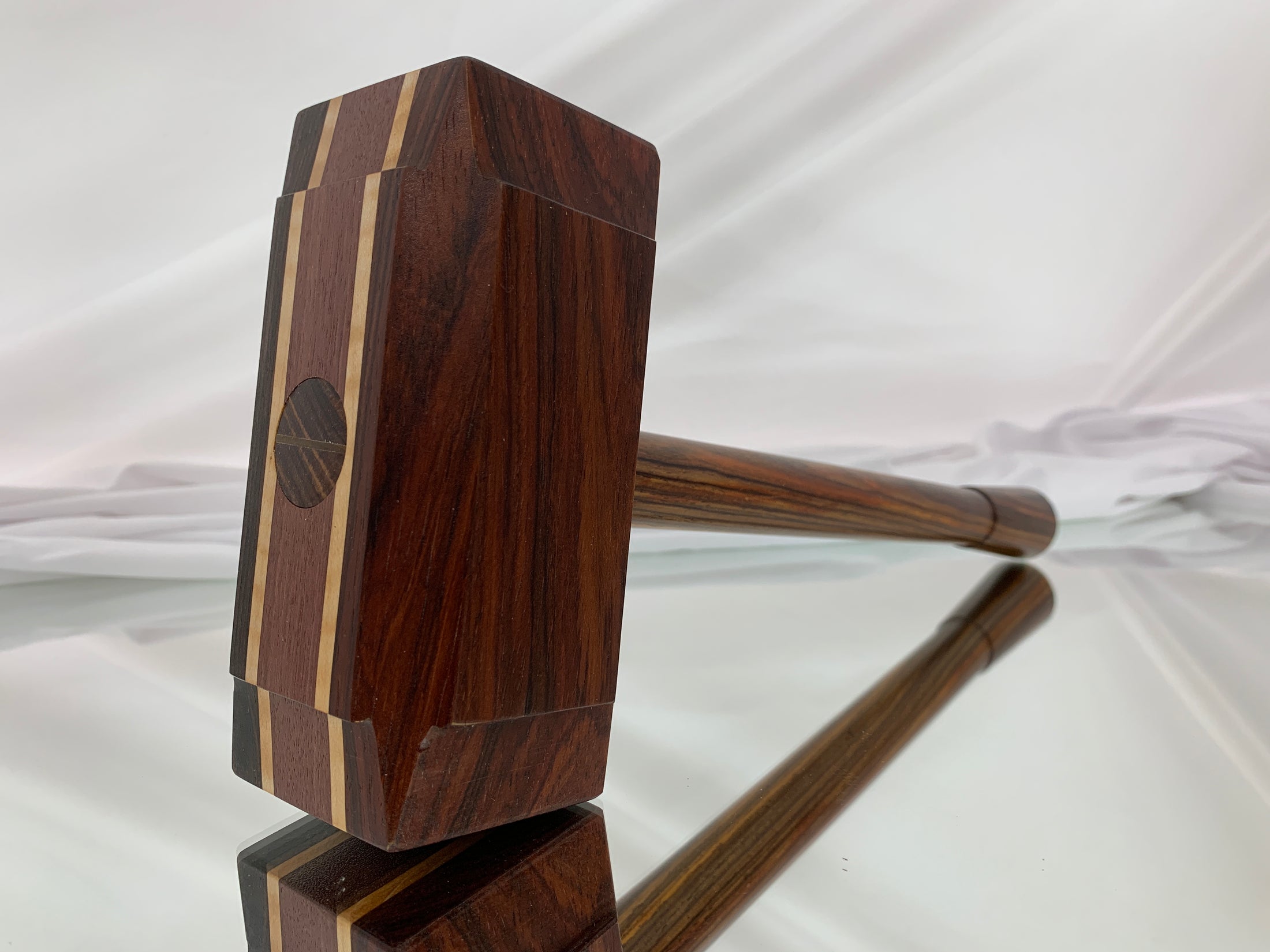 FULL SIZE - Multi-Species Thor's Hammer Woodworking Mallet Mjolnir Exotic Woods