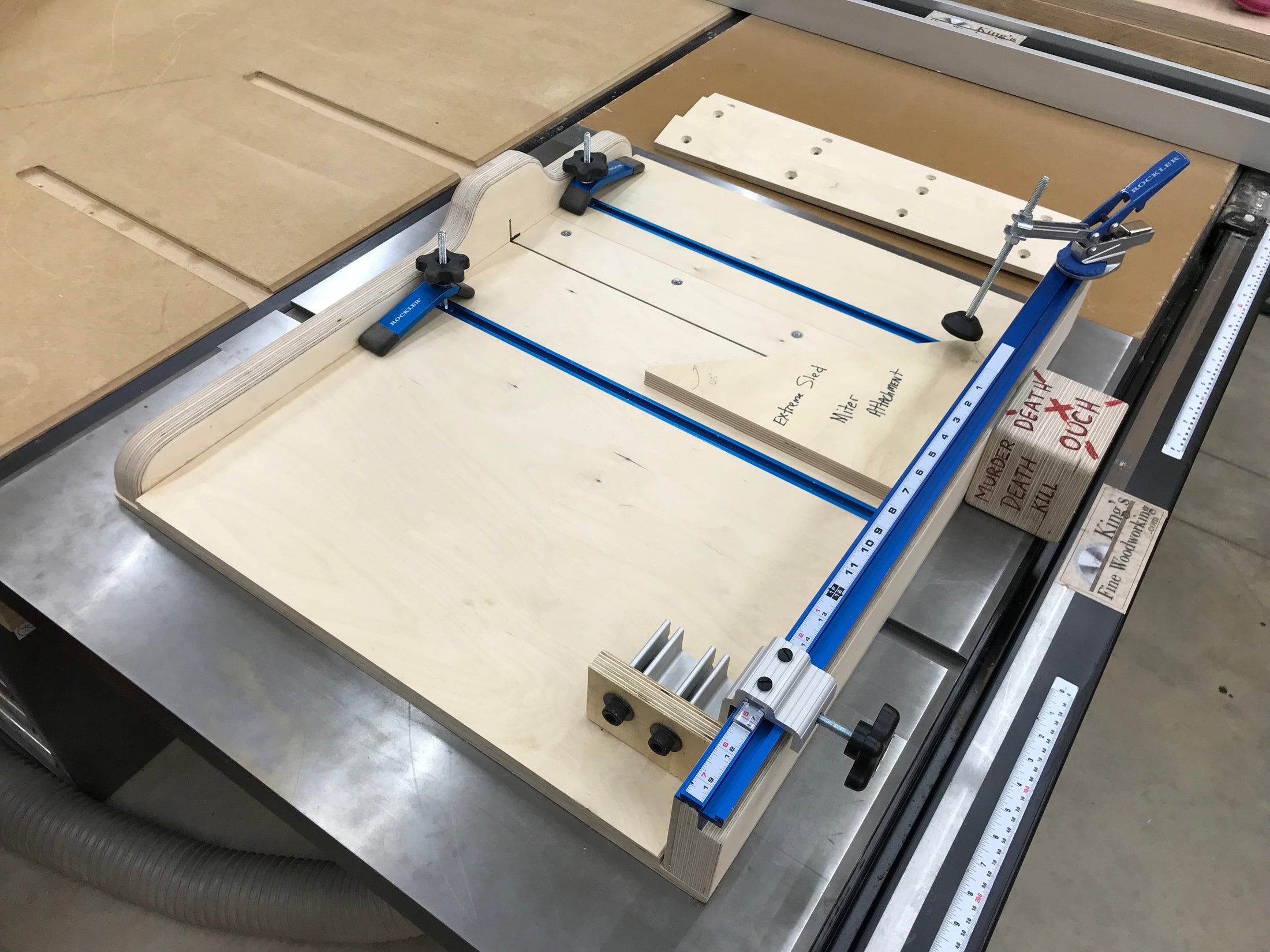 Plans for the Extreme Crosscut Miter Dado Table Saw Sled