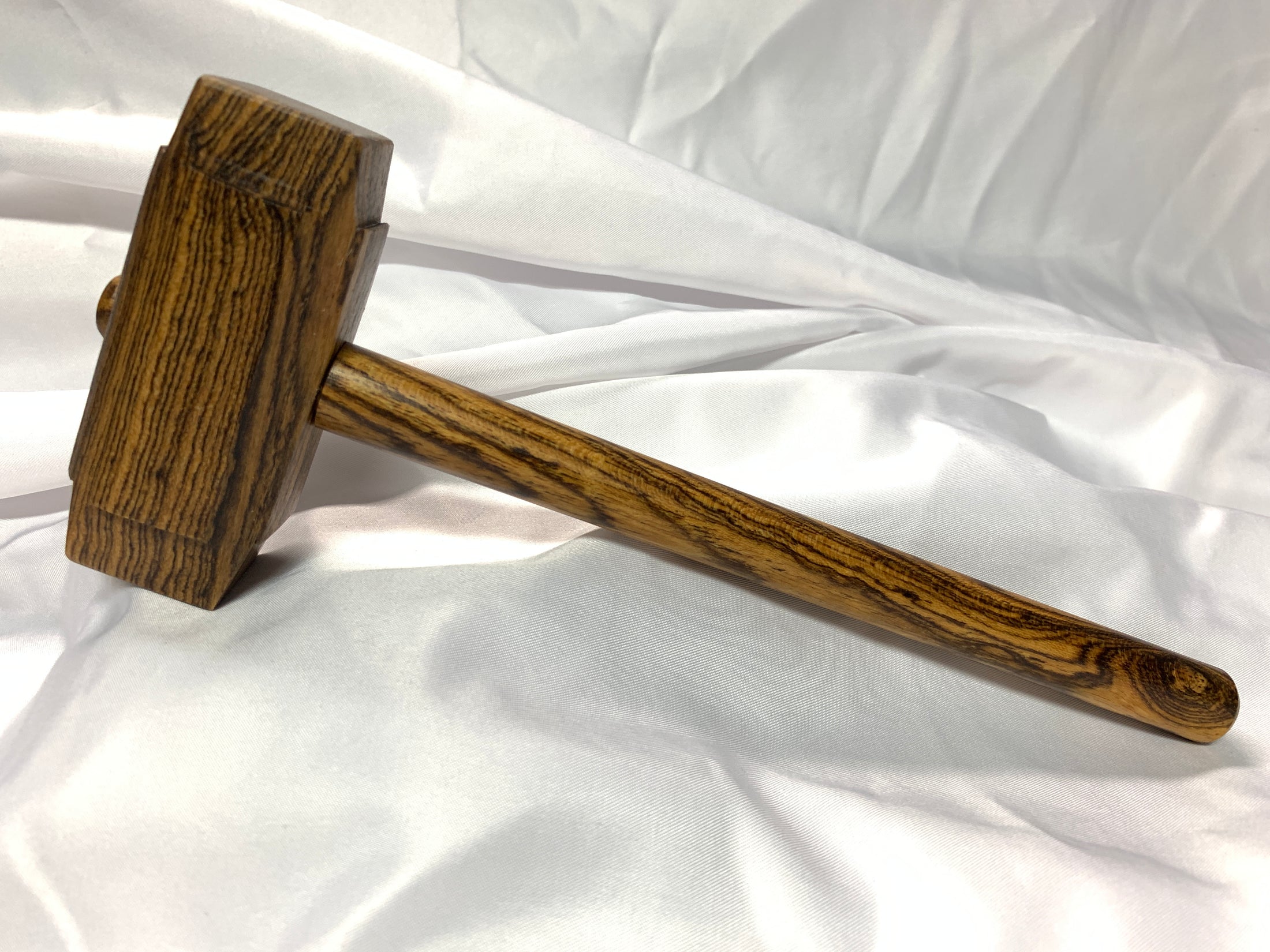 Thors Hammer Woodworking Mallet Bocote Head with Bocote Handle Kings Fine Woodworking