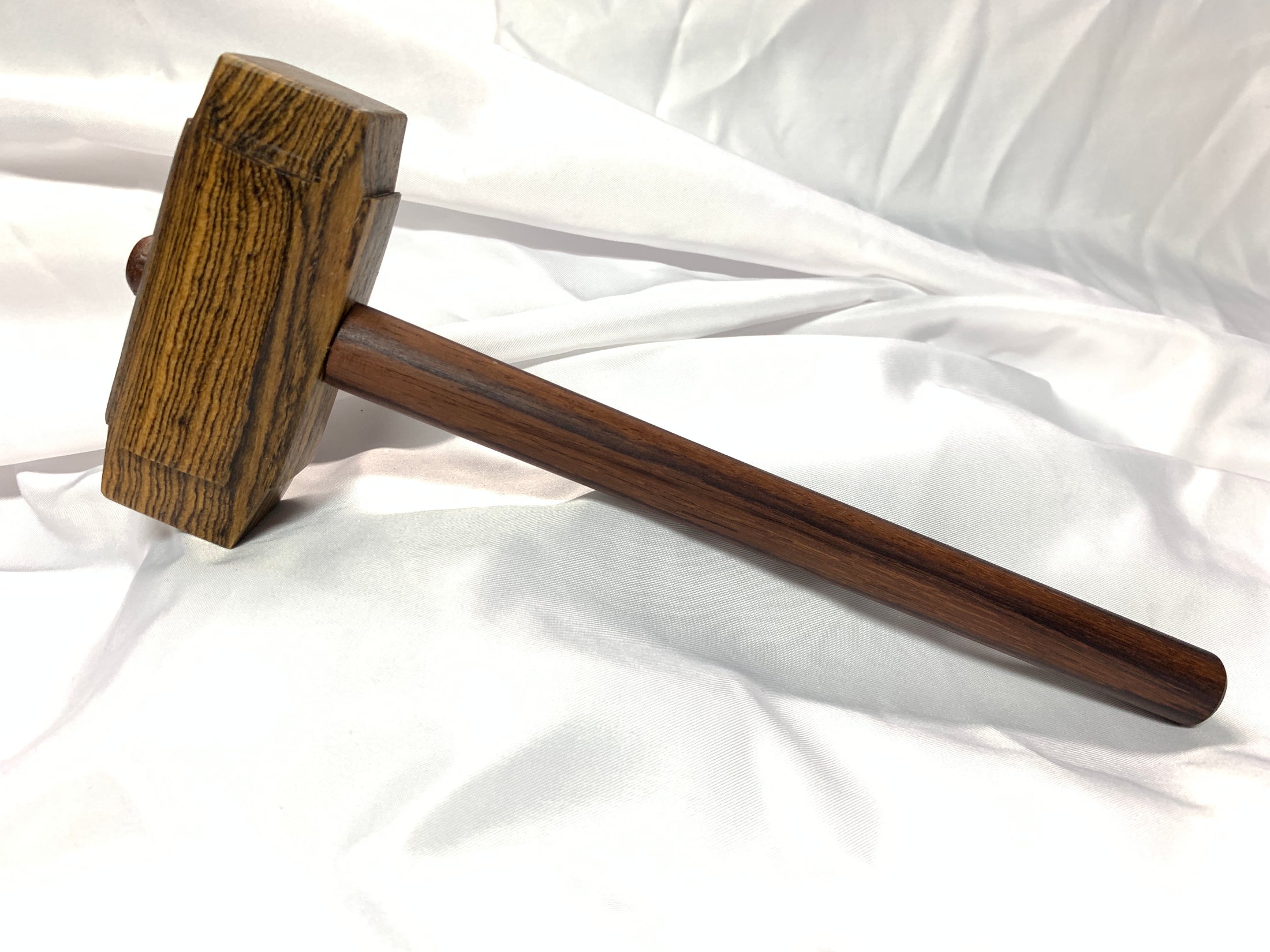 Thors Hammer Woodworking Mallet Bocote Head with East Indian Rosewood Handle Kings Fine Woodworking