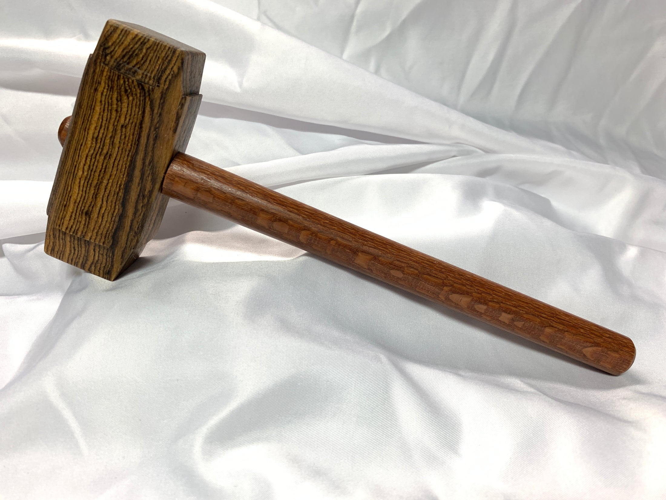 Thors Hammer Woodworking Mallet Bocote Head with Leopardwood Handle Kings Fine Woodworking