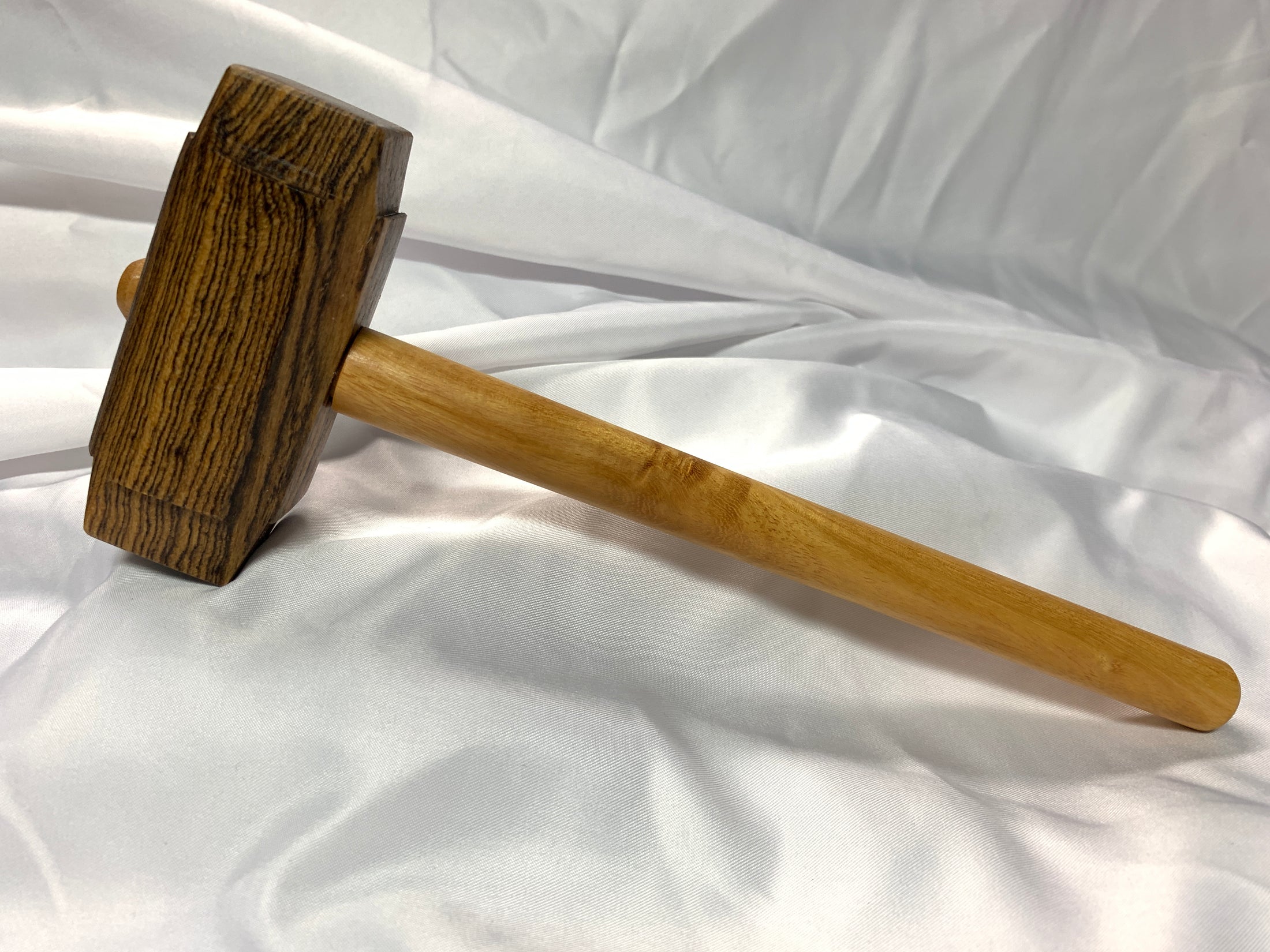 Thors Hammer Woodworking Mallet Bocote Head with Osage Orange Handle Kings Fine Woodworking