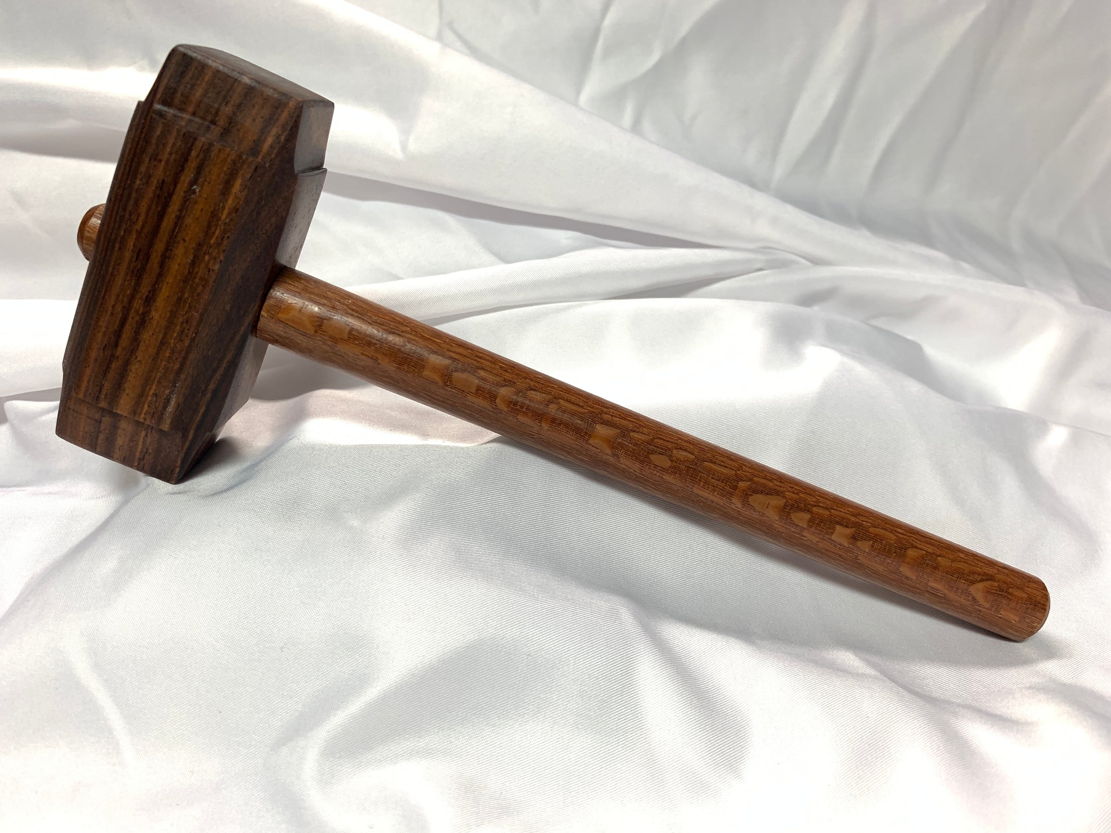 Thors Hammer Woodworking Mallet Cocobolo Head with Leopardwood Handle Kings Fine Woodworking