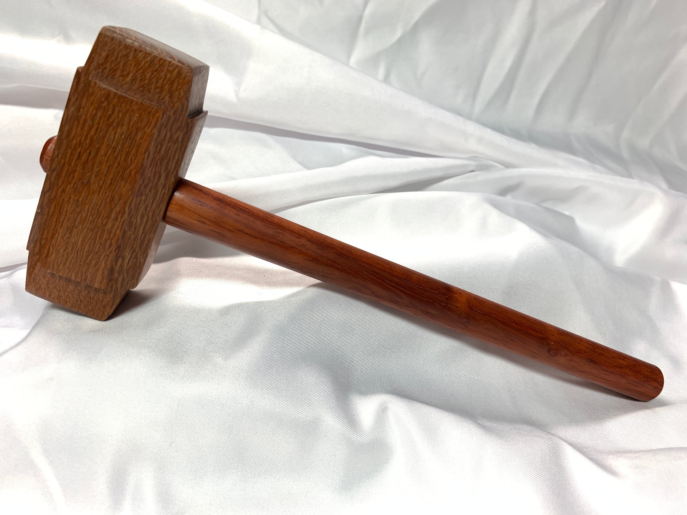 Thors Hammer Woodworking Mallet Leopardwood Head with Padauk Handle Kings Fine Woodworking