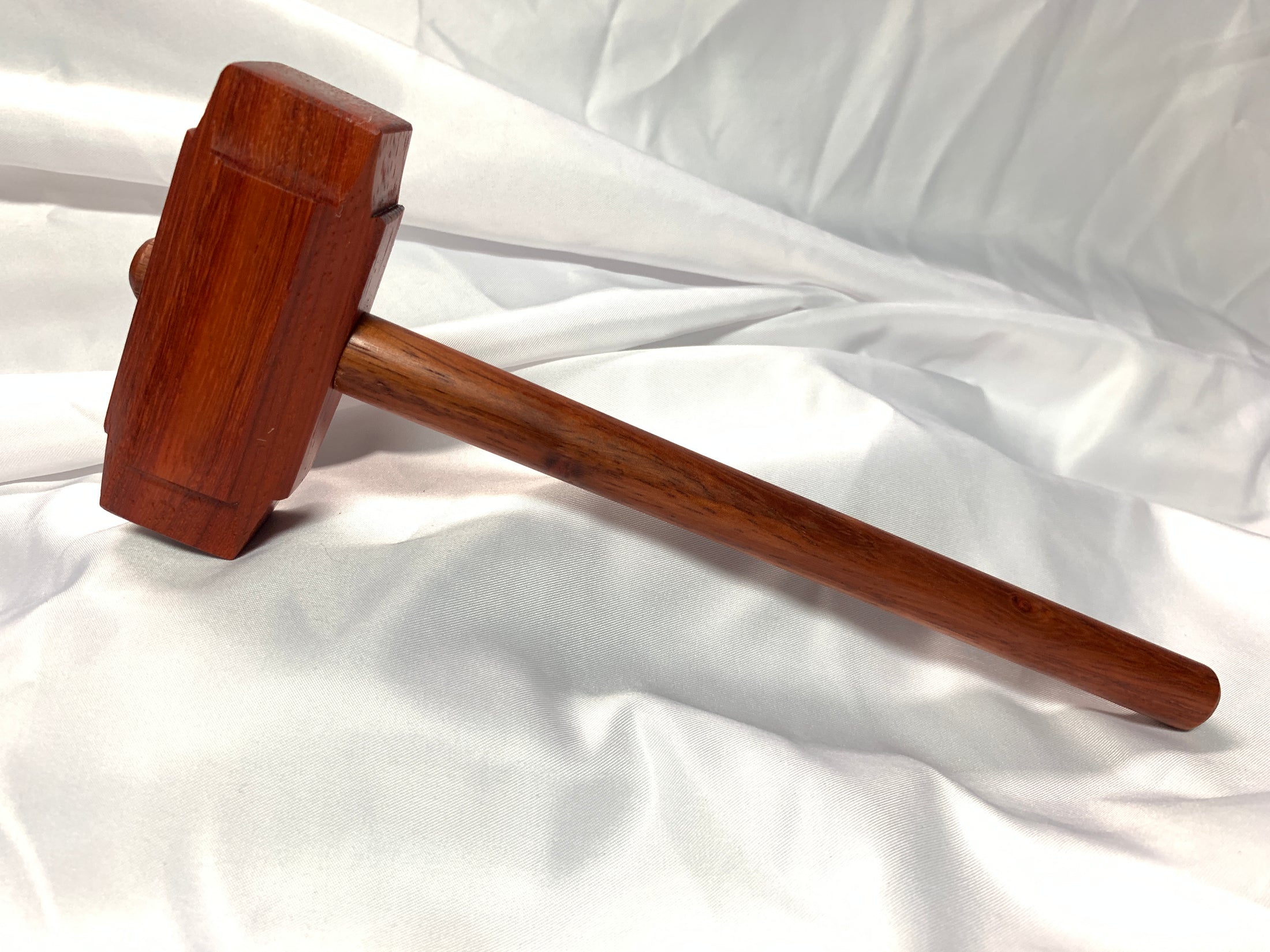 Thors Hammer Woodworking Mallet Padauk Head with Padauk Handle Kings Fine Woodworking