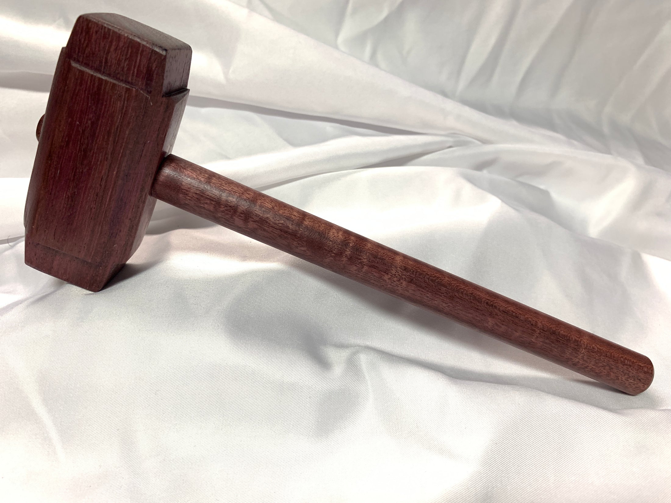 Thors Hammer Woodworking Mallet Purpleheart Head with Purpleheart Handle Kings Fine Woodworking