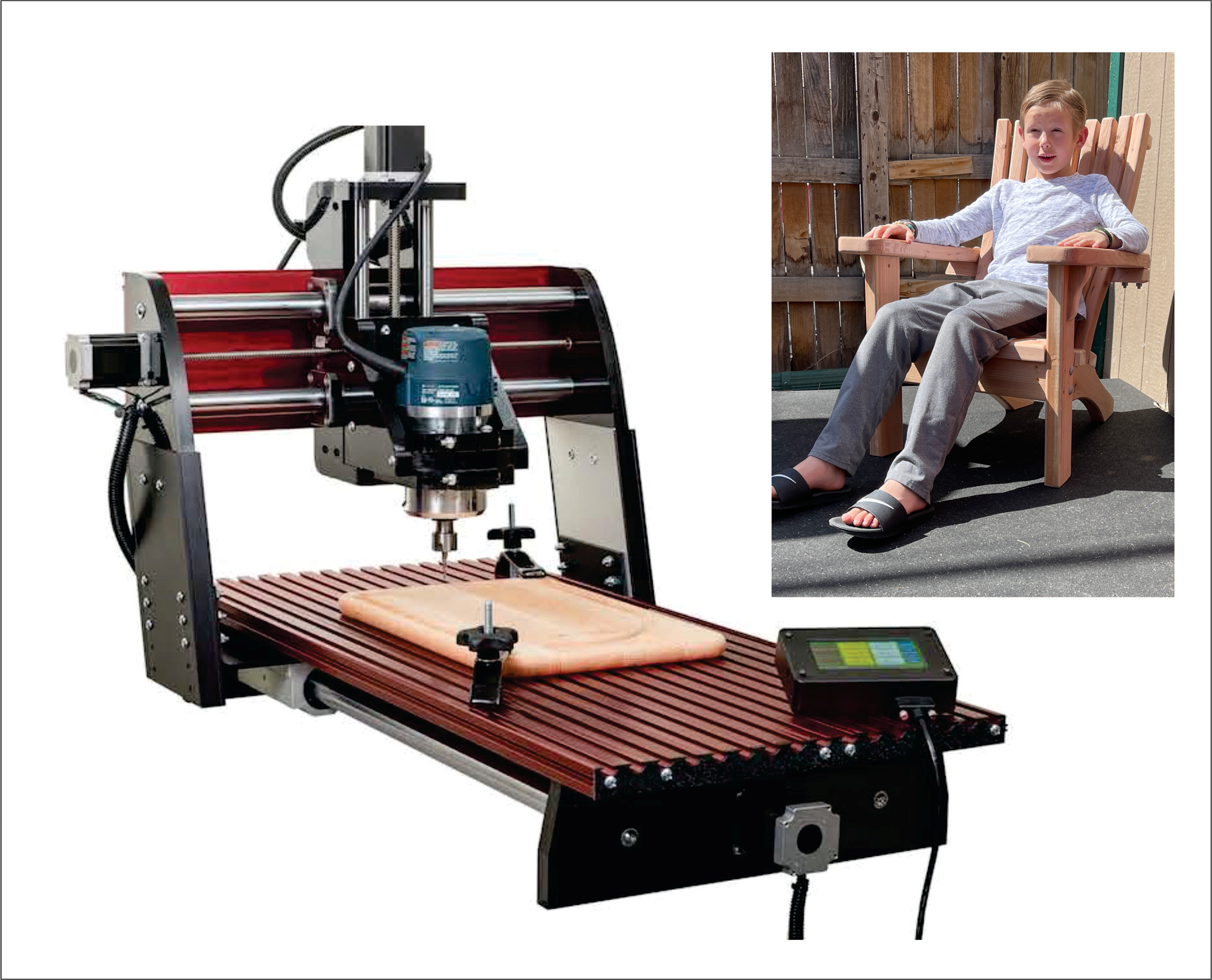 CNC Files For the KID SIZED Adirondack Chair