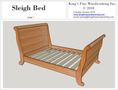 Sleigh Bed Heirloom Piece Woodworking Plans