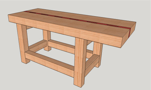 How to make a Split-Top Roubo Woodworking Bench for Under $200