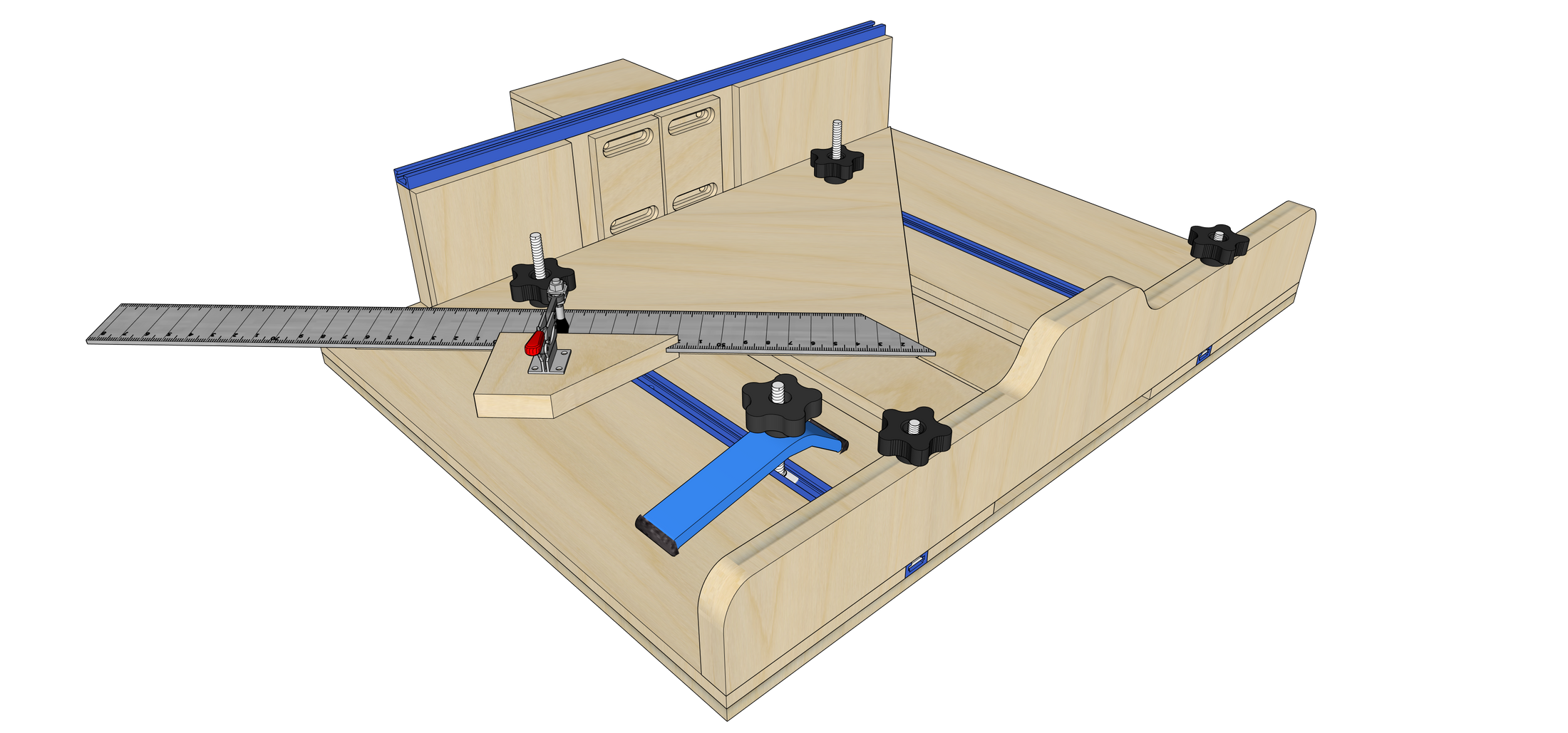 Flagship Table Saw Sled Delivered in a Box! - Compact Size