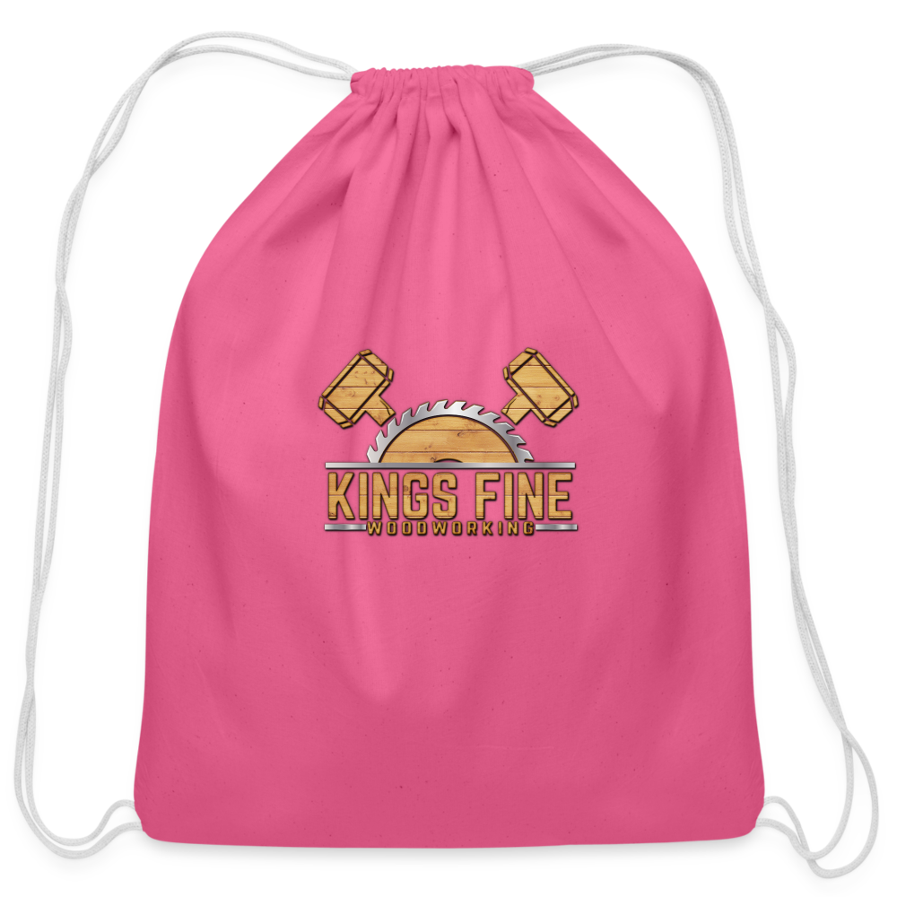 Cotton Drawstring Bag - pink