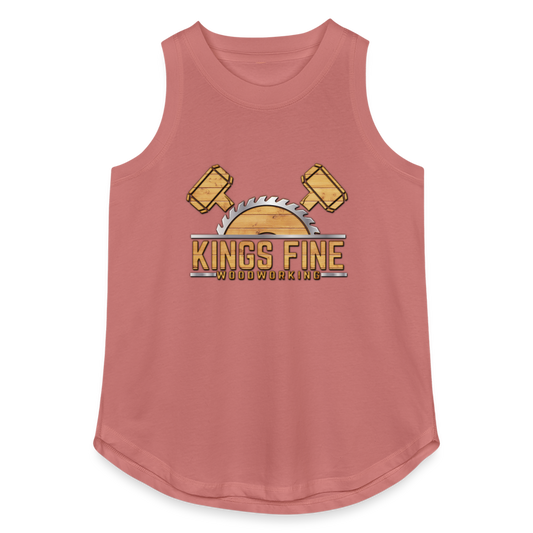 Women's Relaxed Tank Top - mauve