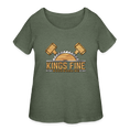 Load image into Gallery viewer, Women’s Curvy T-Shirt - heather military green
