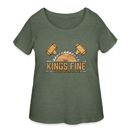 Women’s Curvy T-Shirt - heather military green