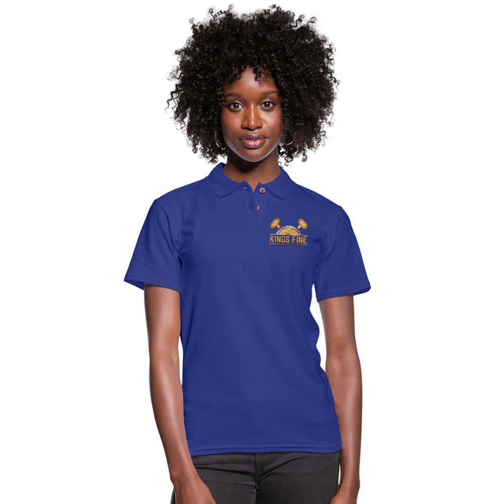 Women's Pique Polo Shirt - royal blue