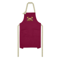 Load image into Gallery viewer, Artisan Apron - burgundy/khaki
