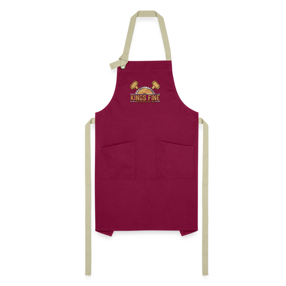 Artisan Apron - burgundy/khaki