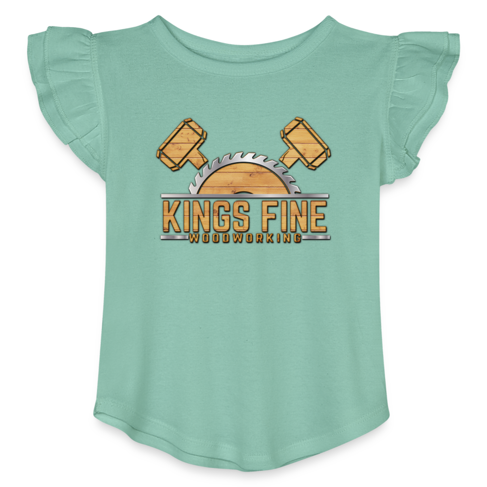 Toddler Girls Flutter T-shirt - saltwater