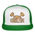 Load image into Gallery viewer, Trucker Cap - white/kelly green
