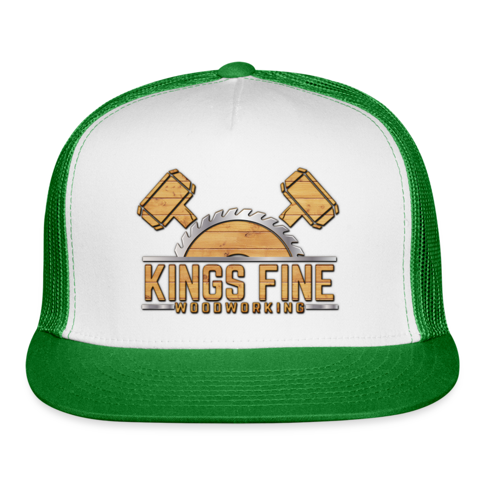 Trucker Cap - white/kelly green