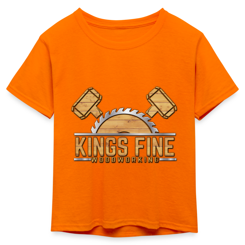 Kid's 50/50 Neon T-Shirt - neon orange